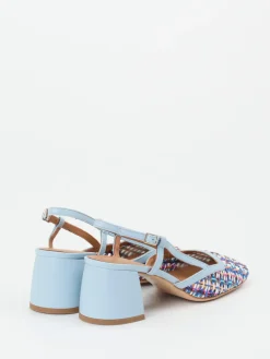 – Slingback-Pumps aus Flechtleder color-Andrea Puccini