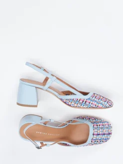 – Slingback-Pumps aus Flechtleder color-Andrea Puccini