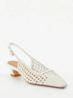 – Slingback-Pumps aus Flechtleder-Andrea Puccini New