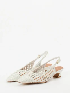 – Slingback-Pumps aus Flechtleder-Andrea Puccini New