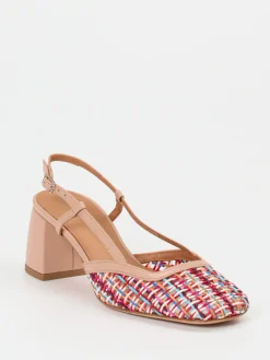 – Slingback-Pumps aus Flechtleder-Andrea Puccini Discount