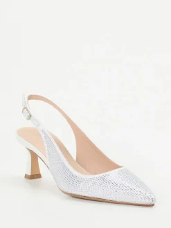 – Slingback-Pumps aus Metallicleder-Andrea Puccini Outlet