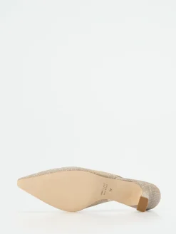 – Slingpumps aus Metallicleder champagner-Andrea Puccini Best