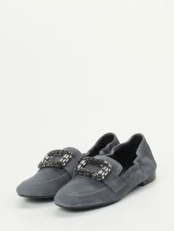 – Slipper aus Veloursleder anthrazit-Andrea Puccini Best