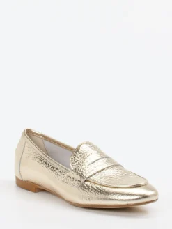 – Slipper aus Metallicleder goldfarben-Andrea Puccini Hot