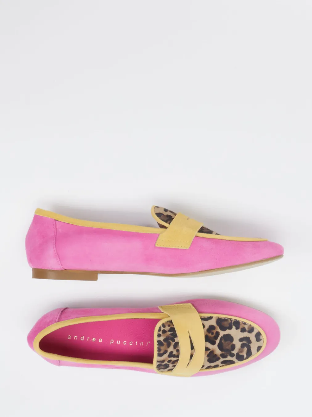 – Slipper aus Veloursleder mit Animal-Print-Andrea Puccini Sale