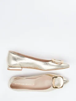 – Spitzballerinas aus Metallicleder-Andrea Puccini