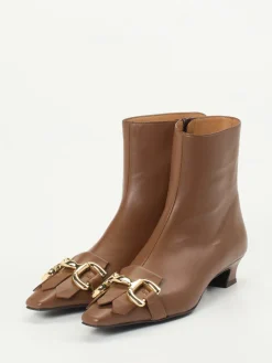 – Stiefeletten aus Lammleder kastanien-Andrea Puccini Clearance