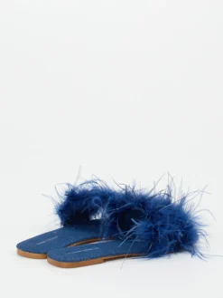 – Damen-Slides aus Fell in Tinten-Andrea Sabatini Hot