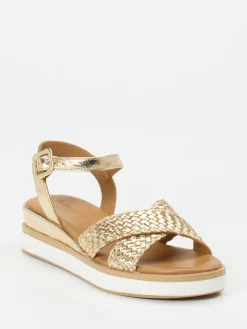 – Keilsandalette aus Flechtleder farben-Andrea Sabatini Clearance