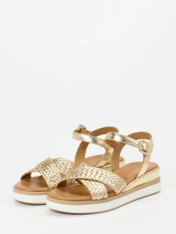 – Keilsandalette aus Flechtleder farben-Andrea Sabatini Clearance