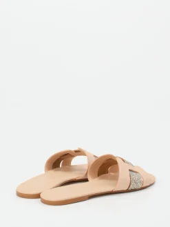 – Pantolette aus Kalbleder Nude-Rosa-Andrea Sabatini Hot