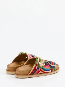 – Pantolette aus gehäkeltem Textil color-Andrea Sabatini New