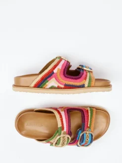 – Pantolette aus gehäkeltem Textil color-Andrea Sabatini New