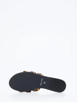 – Pantolette aus Fell mit Leoprint-Andrea Sabatini Hot