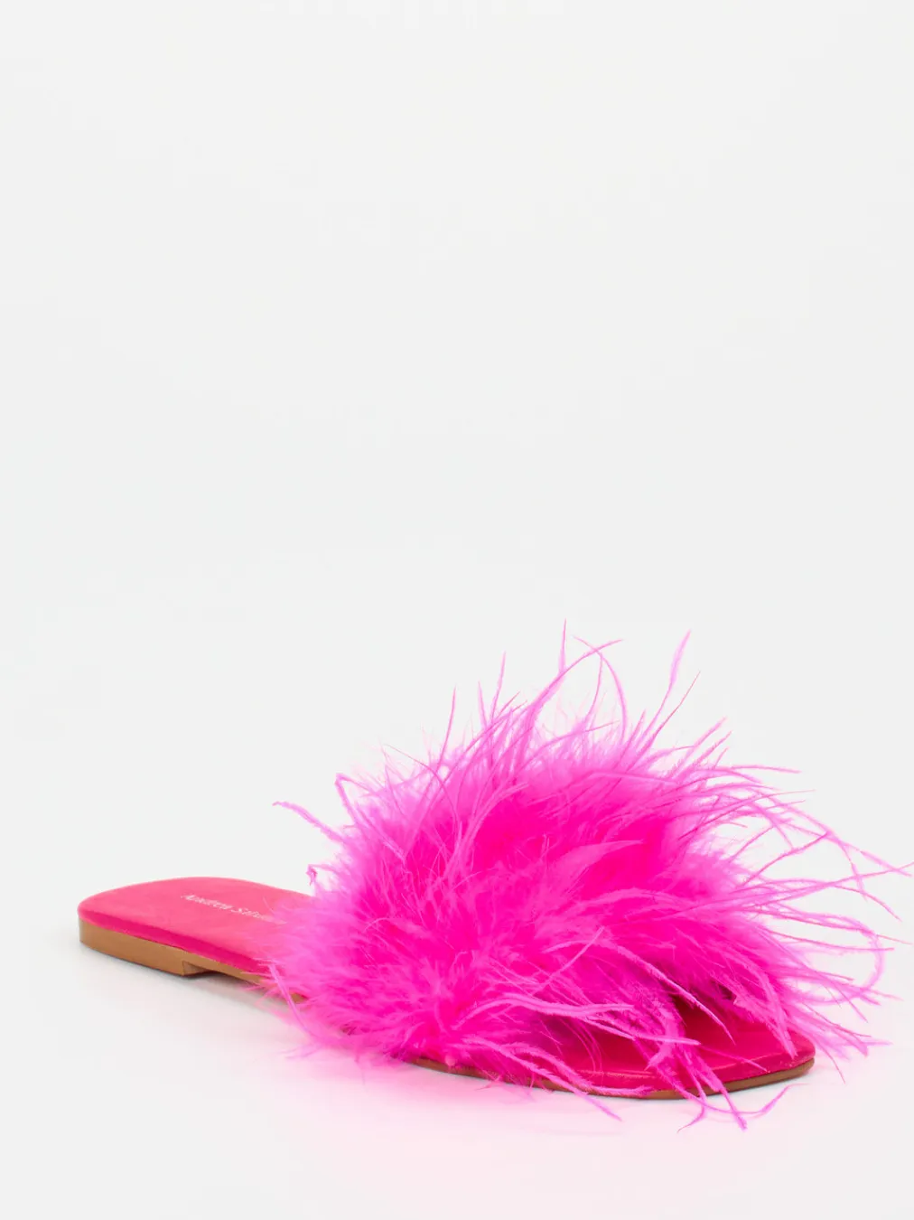 – Pantoletten aus Fell in Neon-Andrea Sabatini