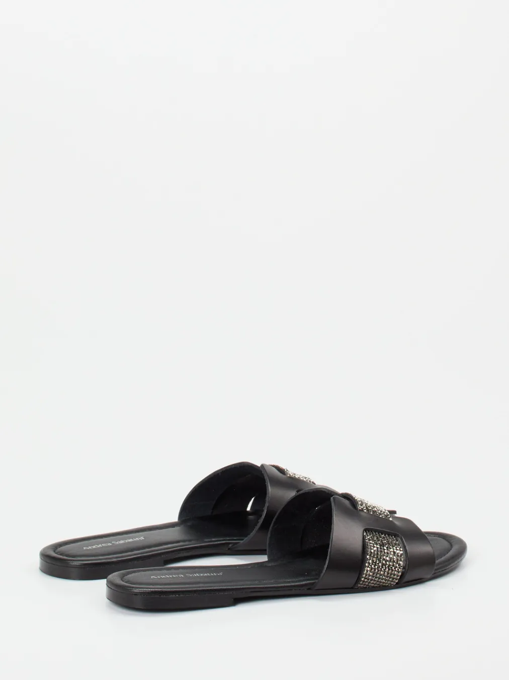 – Pantolette aus Kalbleder mit Strass-Andrea Sabatini Hot