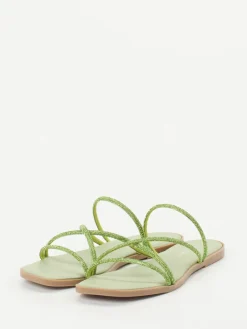 – Riemchensandale aus Metallicleder Pastell-Andrea Sabatini Best