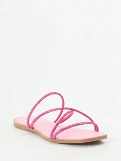 – Zehentrenner aus Metallicleder-Andrea Sabatini Outlet