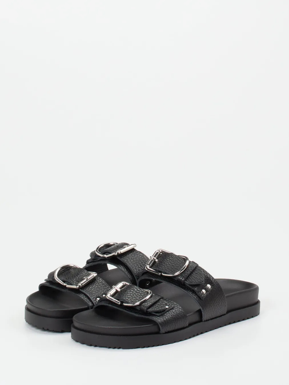 – Zweiriemer-Pantolette aus Hirschleder-Andrea Sabatini Online