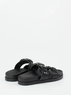 – Zweiriemer-Pantolette aus Hirschleder-Andrea Sabatini Online