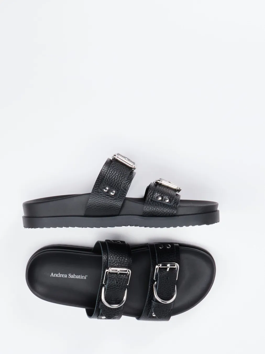 – Zweiriemer-Pantolette aus Hirschleder-Andrea Sabatini Online