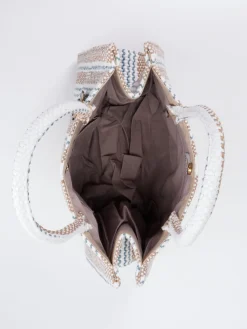 – Shopper aus Textil in Streifenstruktur-ANOKHI Outlet