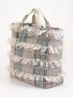 – Shopper aus Textil mit Fransenbesatz-ANOKHI New