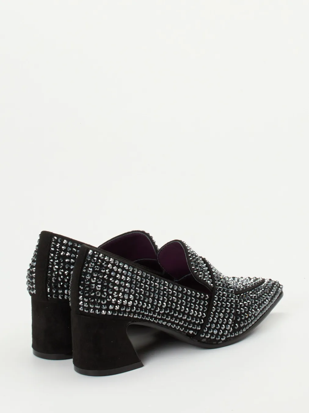 – Loafer-Pumps aus Metallicleder-Apepazza Online