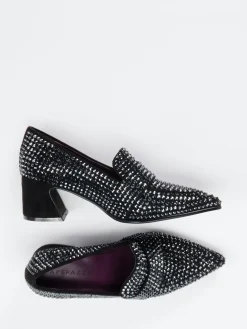 – Loafer-Pumps aus Metallicleder-Apepazza Online