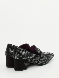 – Loafer-Pumps aus Metallicleder-Apepazza Online