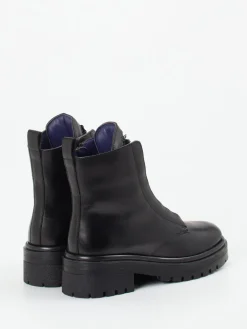 – Schnürboots aus Leder mit Strass-Apepazza New