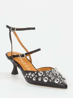 – Slingpumps aus Leder Glam-Akzent-Apepazza Outlet