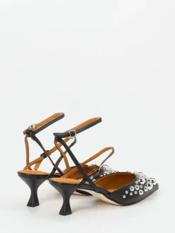 – Slingpumps aus Leder Glam-Akzent-Apepazza Outlet