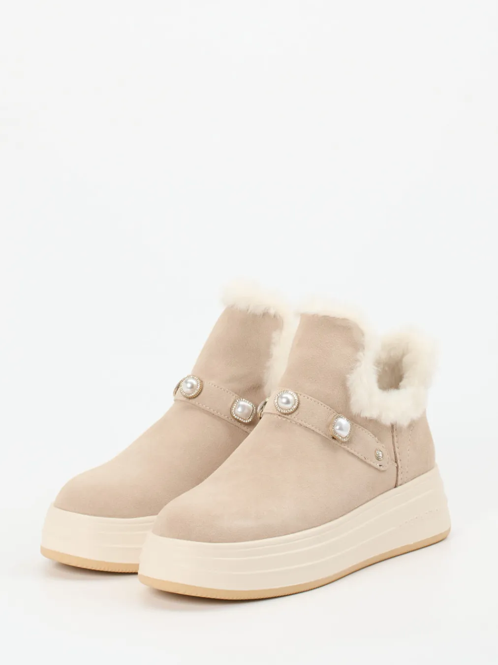 – Stiefeletten aus Veloursleder-Apepazza Outlet