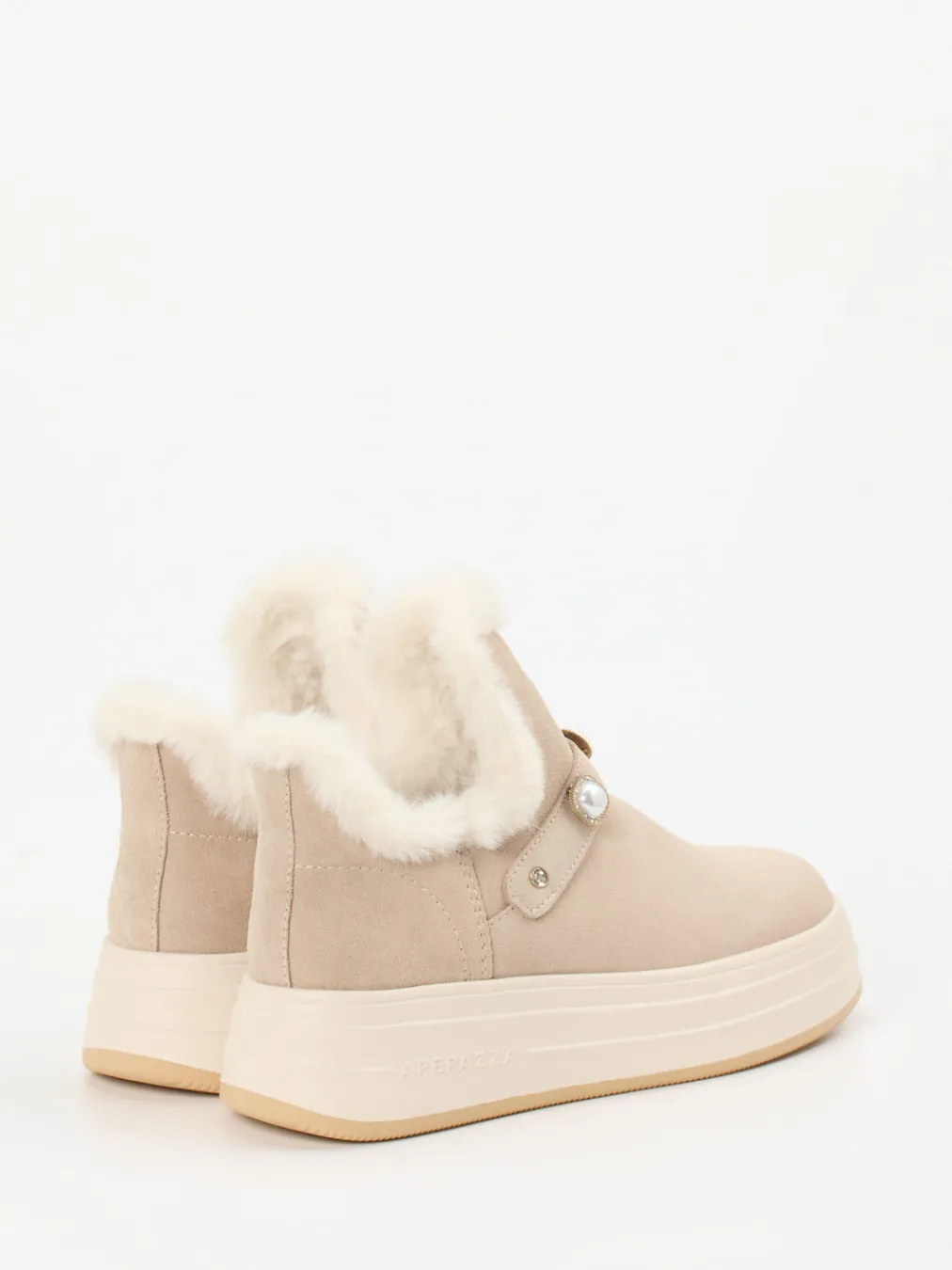 – Stiefeletten aus Veloursleder-Apepazza Outlet