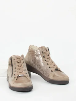 – High-Top Sneaker aus geprägtem Leder-Ara Discount