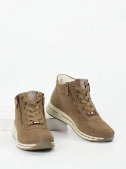 – High-Top Sneaker aus Veloursleder-Ara