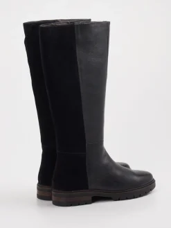 – Kniehohe Stiefel aus Leder Schwarz-Ara Outlet