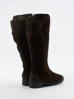 – Kniehohe Stiefel aus Veloursleder Dunkel-Ara Sale