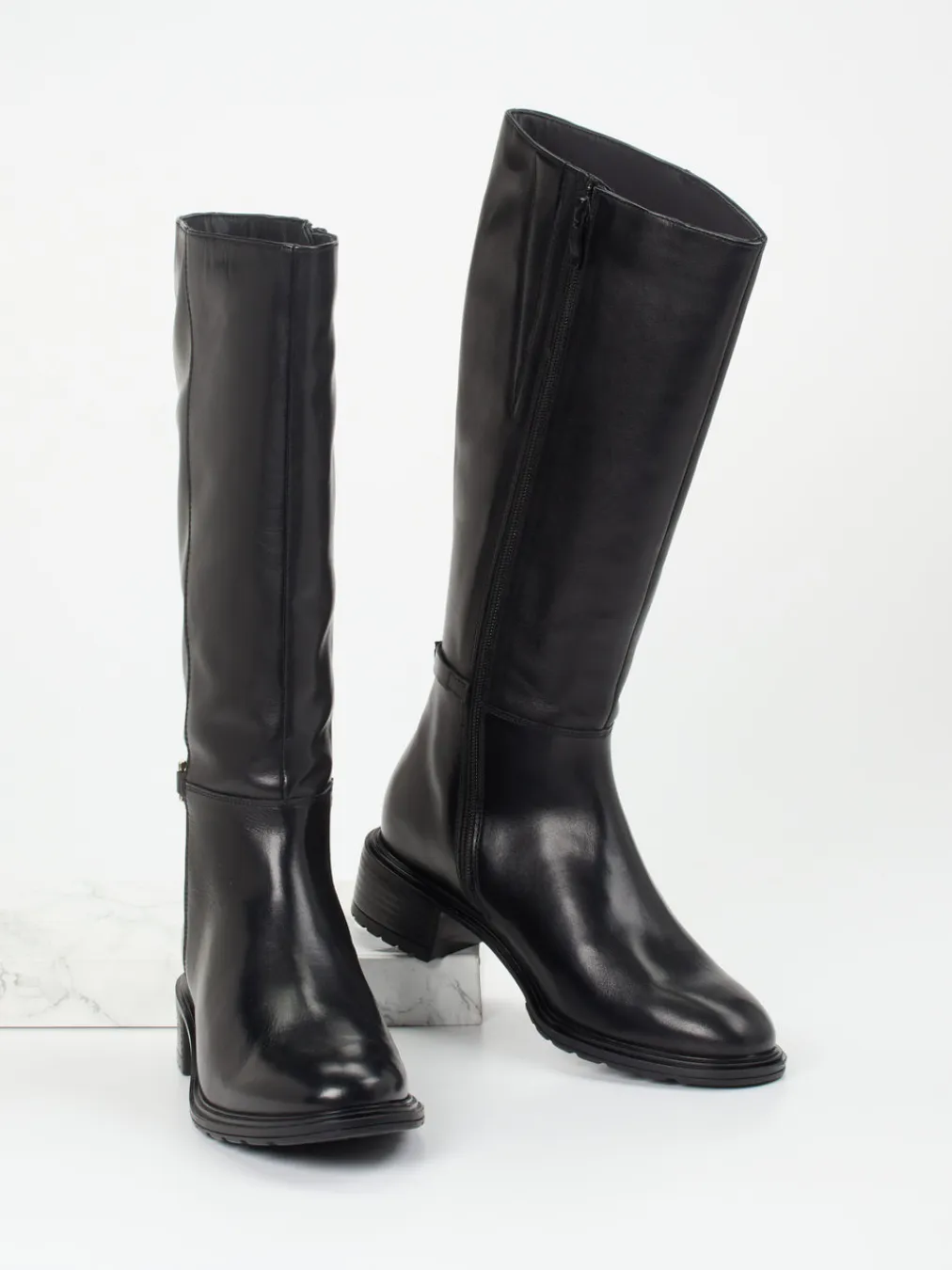 – Kniehohe Stiefel aus Kalbleder-Ara Sale