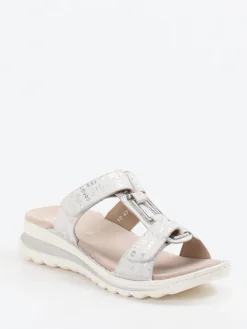 – Komfort-Pantolette aus geprägtem Leder-Ara New