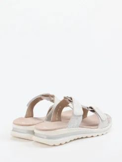 – Komfort-Pantolette aus geprägtem Leder-Ara New