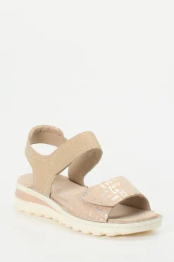 – Komfortsandale aus geprägtem Leder-Ara Online