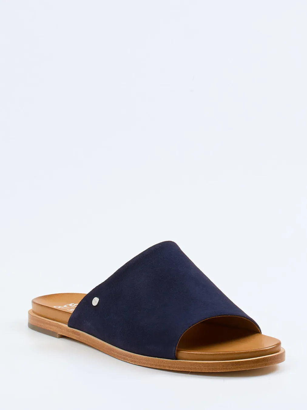 – Pantolette aus Veloursleder Dunkel-Ara Best