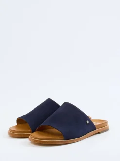 – Pantolette aus Veloursleder Dunkel-Ara Best