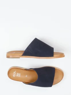 – Pantolette aus Veloursleder Dunkel-Ara Best