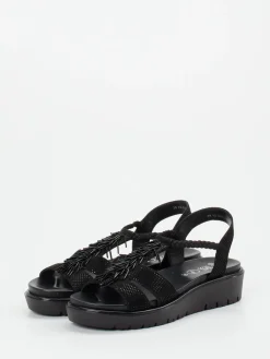 – Sandalette aus geprägtem Leder-Ara Hot