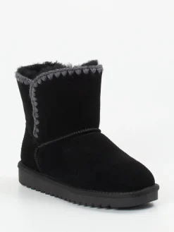 – Stiefelette aus Veloursleder-Ara