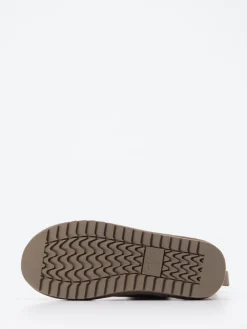 – Stiefeletten aus Veloursleder in Taupe-Ara